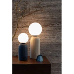 Lampe Design Bleue Céramique Dash S - Zuiver -Magasin À Domicile lampe design bleue ceramique dash s zuiver 1