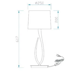 Lampe Design LUA 1L BIG - Mantra -Magasin À Domicile lampe design lua 1l big mantra 1
