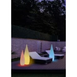 Magasin À Domicile -Magasin À Domicile lampe jardin rechargeable rgb 120 cm palmas 1