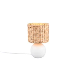 Trio Lampe à Poser 29 Cm Abat-jour En Algue Marine - VINA -Magasin À Domicile lampe poser 29 cm abat jour algue marine vina 2