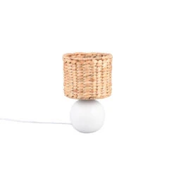 Trio Lampe à Poser 29 Cm Abat-jour En Algue Marine - VINA -Magasin À Domicile lampe poser 29 cm abat jour algue marine vina 4