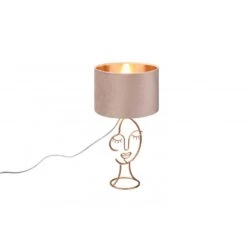 Trio Lampe à Poser En Visage Métal MARY