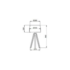 Lampe Trépied En Bois Essence Par Aluminor -Magasin À Domicile lampe trepied en bois essence par aluminor 3