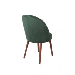 Lot De 2 Chaises En Velours Pieds Bois Dutchbone - BARBARA -Magasin À Domicile lot 2 chaises velours pieds bois dutchbone barbara 6