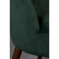 Lot De 2 Chaises En Velours Pieds Bois Dutchbone - BARBARA -Magasin À Domicile lot 2 chaises velours pieds bois dutchbone barbara 8