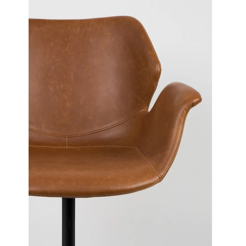 Lot 2 Fauteuils Design Cuir PU Nikki - Zuiver 9 Lot 2 Fauteuils Design Cuir PU Nikki - Zuiver – Image 7