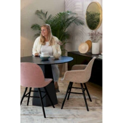 Lot De 2 Chaises Scandinaves ALBERT KUIP SOFT Tissu - Zuiver -Magasin À Domicile lot de 2 chaises scandinaves albert kuip soft tissu zuiver 11