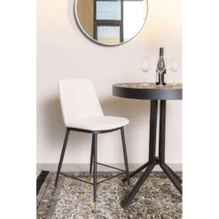 Lot De 2 Tabouret Design En Tissu LIONEL 65cm - Boite à Design -Magasin À Domicile lot de 2 tabouret design en tissu lionel 65cm boite a design 1