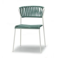 Lot De Deux - Chaise Extérieur En Corde Cadre Blanc LISA