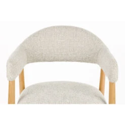Lot De Deux - Fauteuil Bois Et Tissu - INDY -Magasin À Domicile lot deux fauteuil bois et tissu indy 10