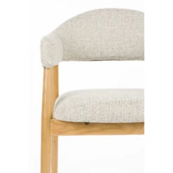 Lot De Deux - Fauteuil Bois Et Tissu - INDY -Magasin À Domicile lot deux fauteuil bois et tissu indy 8