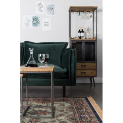 Meuble Bar à Vin En Bois Et Métal Damian - Boite à Design -Magasin À Domicile meuble bar a vin en bois et metal damian boite a design 8