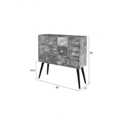 Meuble De Rangement à Tiroir En Teck Recyclé SAN - Boite à Design 27 Meuble De Rangement à Tiroir En Teck Recyclé SAN - Boite à Design -Magasin À Domicile meuble de rangement a tiroir en teck recycle san boite a design 12