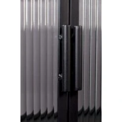 Meuble De Rangement Small Boli Métal Noir Et Verre - Dutchbone -Magasin À Domicile meuble de rangement small boli metal noir et verre dutchbone 4