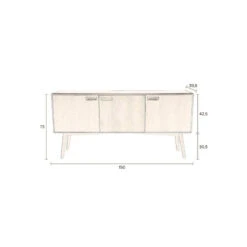 Meuble TV Scandinave Juju Haut Dutchbone -Magasin À Domicile meuble tv scandinave juju haut dutchbone 10