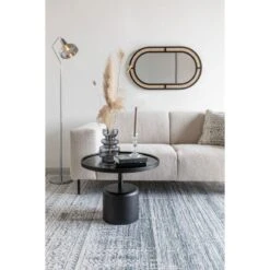 Magasin À Domicile -Magasin À Domicile miroir decoratif rotin aida ovale boite a design 1