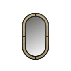 Miroir Décoratif Rotin AIDA Ovale - Boite à Design