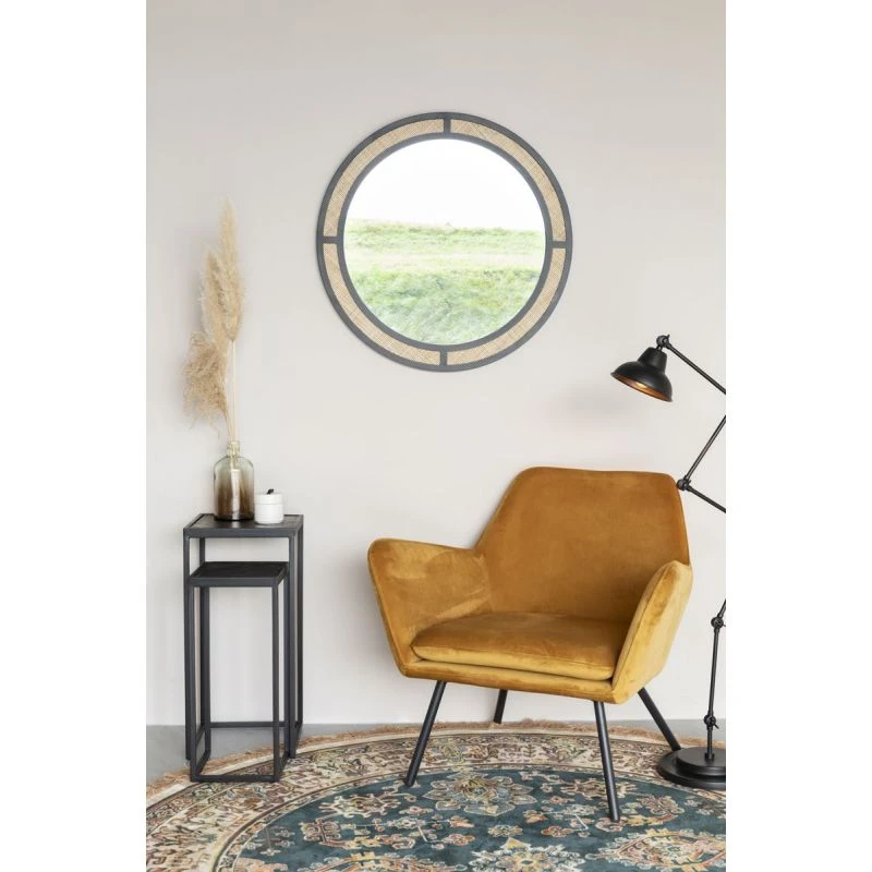 Miroir Décoratif Rotin AIDA Rond - Boite à Design 5 Miroir Décoratif Rotin AIDA Rond - Boite à Design – Image 4