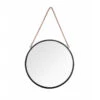 Miroir Rond 40 Cm Avec Corde Nina -Magasin À Domicile miroir rond 40 cm avec corde nina