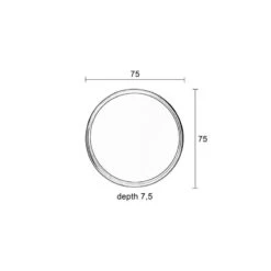 Miroir Rond Géant Raj 75x75 Cm -Magasin À Domicile miroir rond geant raj 75x75 cm 6