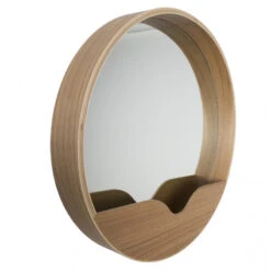 Miroir Round Wall En Bois Zuiver