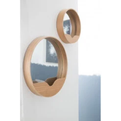 Miroir Round Wall En Bois Zuiver -Magasin À Domicile miroir round wall en bois zuiver 4