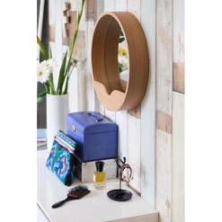 Miroir Round Wall En Bois Zuiver -Magasin À Domicile miroir round wall en bois zuiver 6