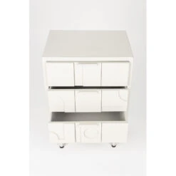 Petit Meuble De Rangement 3 Tiroirs Bois - FUNK -Magasin À Domicile petit meuble de rangement 3 tiroirs bois funk 3