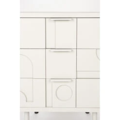 Petit Meuble De Rangement 3 Tiroirs Bois - FUNK -Magasin À Domicile petit meuble de rangement 3 tiroirs bois funk 5