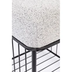 Petit Tabouret Carré Avec Coussin Milou -Magasin À Domicile petit tabouret carre avec coussin milou 2