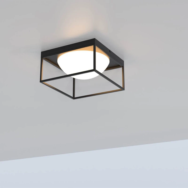 Plafonnier 3L Desigual En Métal Et Verre - Mantra 3 Plafonnier 3L Desigual En Métal Et Verre - Mantra