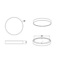 Plafonnier LED Connecté Diamo, Trio -Magasin À Domicile plafonnier led connecte diamo trio 7