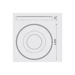 Plafonnier Rond COIN En LED 65cm - Mantra -Magasin À Domicile plafonnier rond coin en led 65cm mantra 3