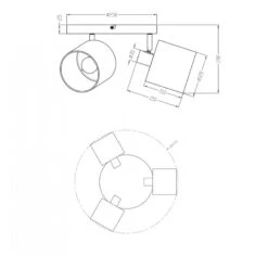 Plafonnier Trois Lampes Tommy - Trio -Magasin À Domicile plafonnier trois lampes tommy trio 2