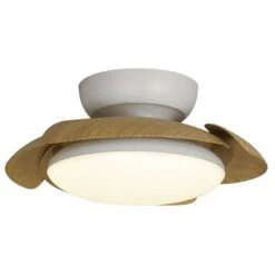 Plafonnier Ventilateur Aloha Pales Rétractables : LED 45W, Moteur 30W Garantie 8 Ans - Mantra