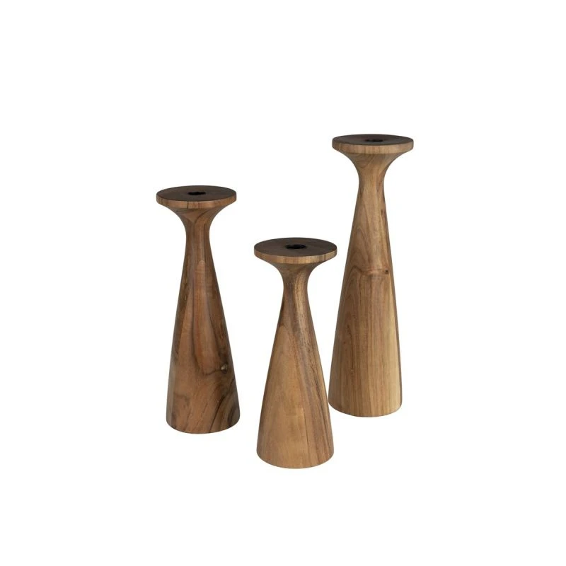 Porte Bougie En Bois Taille L - Flames - Zuiver 5 Porte Bougie En Bois Taille L - Flames - Zuiver – Image 3