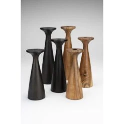 Porte Bougie En Bois Taille L - Flames - Zuiver 16 Porte Bougie En Bois Taille L - Flames - Zuiver -Magasin À Domicile porte bougie en bois taille l flames zuiver 5