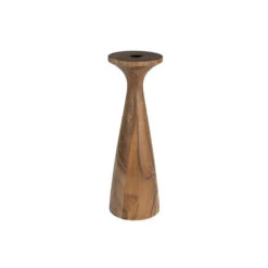 Porte Bougie En Bois Taille M - Flames - Zuiver
