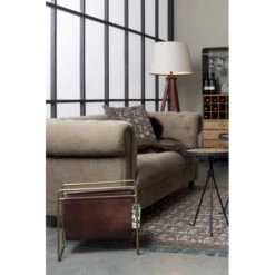 Porte-revues Vintage Métal Cuir SCHOLAR - Dutchbone 15 Porte-revues Vintage Métal Cuir SCHOLAR - Dutchbone -Magasin À Domicile porte revues vintage metal cuir scholar dutchbone 3