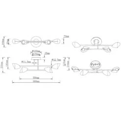 Semi-plafonnier Led Design Capuccina 4L - Mantra -Magasin À Domicile semi plafonnier led design capuccina 4l mantra 2