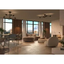 Semi-plafonnier Led Design Capuccina 6L 115 Cm- Mantra 8 Semi-plafonnier Led Design Capuccina 6L 115 Cm- Mantra -Magasin À Domicile semi plafonnier led design capuccina 6l 115 cm mantra 2