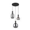 Trio Suspension 3 Lampes En Verre - DIVA -Magasin À Domicile suspension 3 lampes verre diva