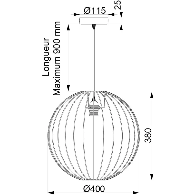 Suspension Blanche Beloune S2 - Aluminor 5 Suspension Blanche Beloune S2 - Aluminor – Image 3