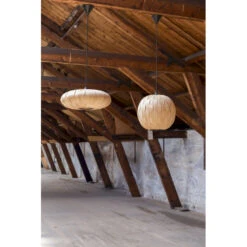 Suspension En Bois Ovale Bond - Dutchbone -Magasin À Domicile suspension en bois ovale bond dutchbone 6