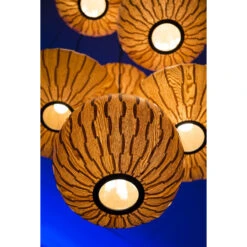 Suspension En Bois Ronde Bond - Dutchbone -Magasin À Domicile suspension en bois ronde bond dutchbone 10