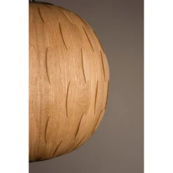 Suspension En Bois Ronde Bond - Dutchbone -Magasin À Domicile suspension en bois ronde bond dutchbone 4