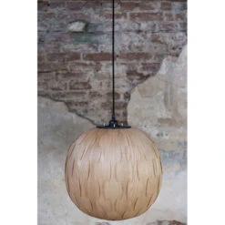 Suspension En Bois Ronde Bond - Dutchbone -Magasin À Domicile suspension en bois ronde bond dutchbone 6