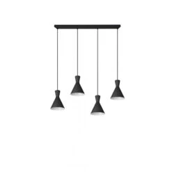 Trio Suspension En Ligne 4 Lampes - Enzo -Magasin À Domicile suspension en ligne 4 lampes enzo 11
