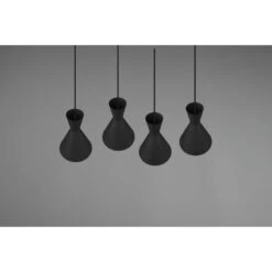 Trio Suspension En Ligne 4 Lampes - Enzo -Magasin À Domicile suspension en ligne 4 lampes enzo 4