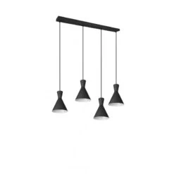 Trio Suspension En Ligne 4 Lampes - Enzo -Magasin À Domicile suspension en ligne 4 lampes enzo 9